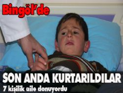 Donmaktan son anda kurtarıldılar 